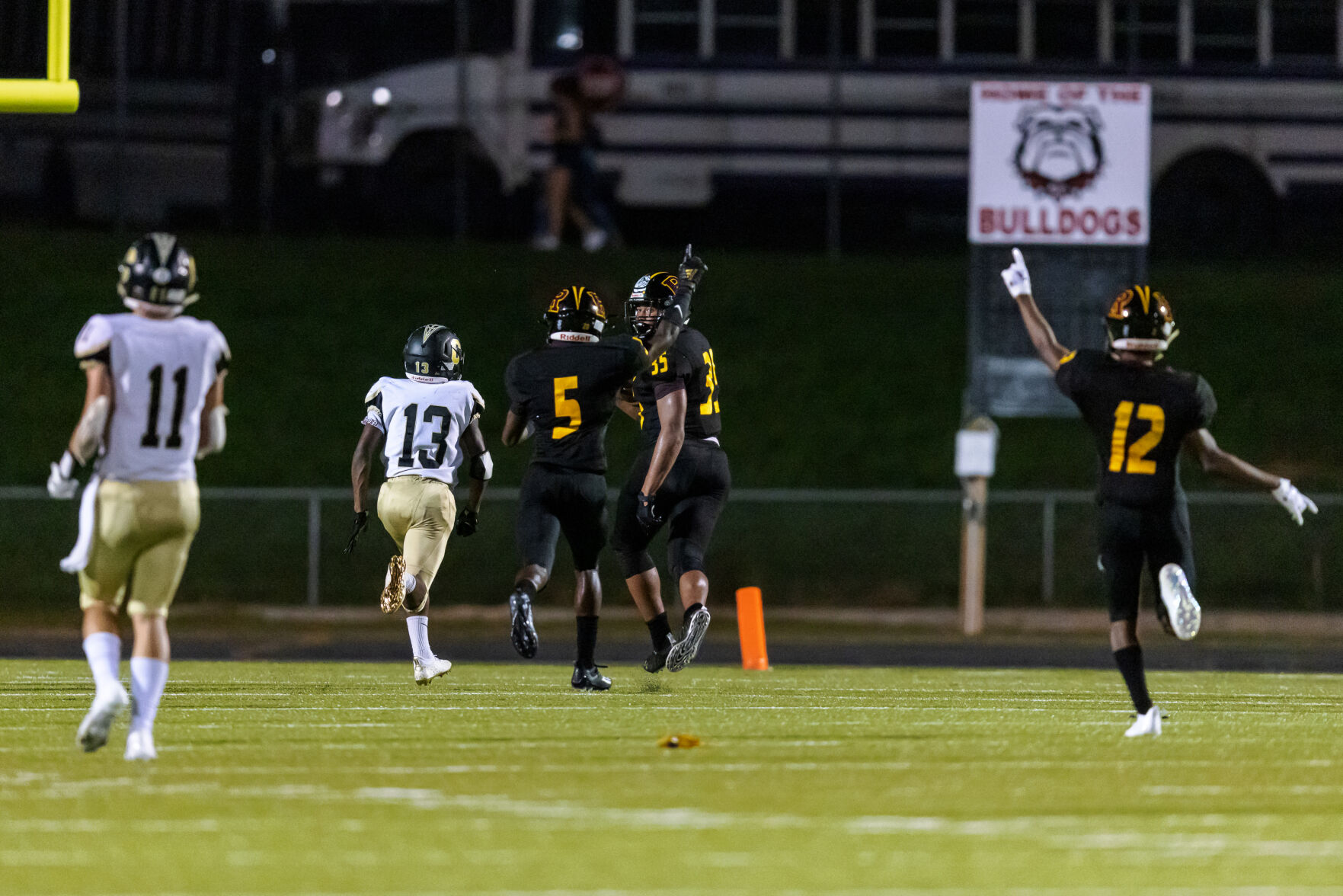 The Jay M. Robinson Bulldogs defeated the Concord Spiders 20-0 on the 2021-22 season opener on Friday night at Jay M. Robinson High School.